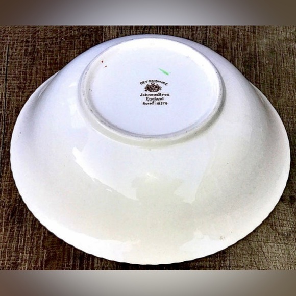 Vintage Antique 8" Round Vegetable Serving Bowl JOHNSON BROS DEVONSHIRE England - Picture 6 of 10